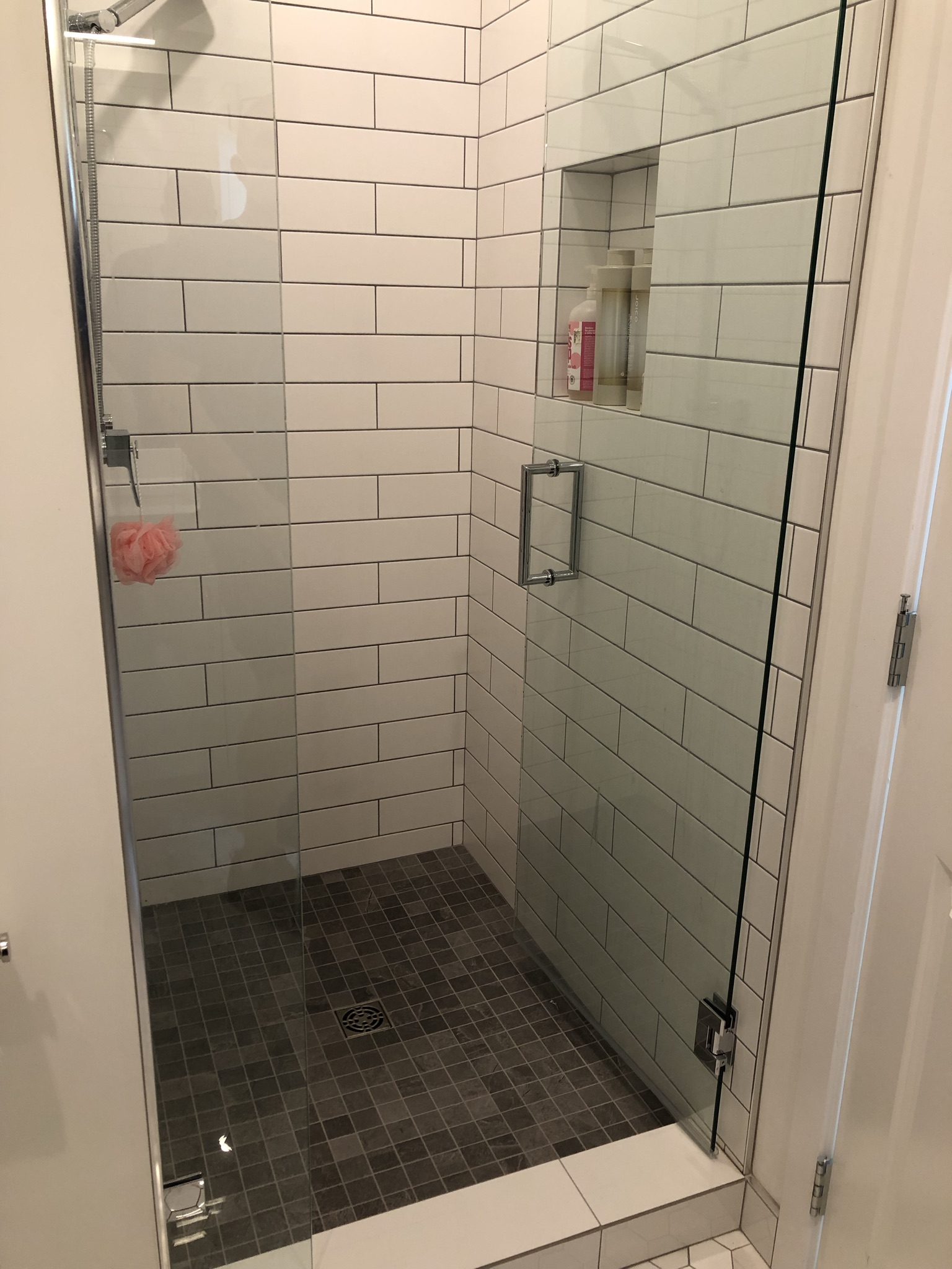 Guest Bathroom Renovation with Tiled Shower and Custom Glass