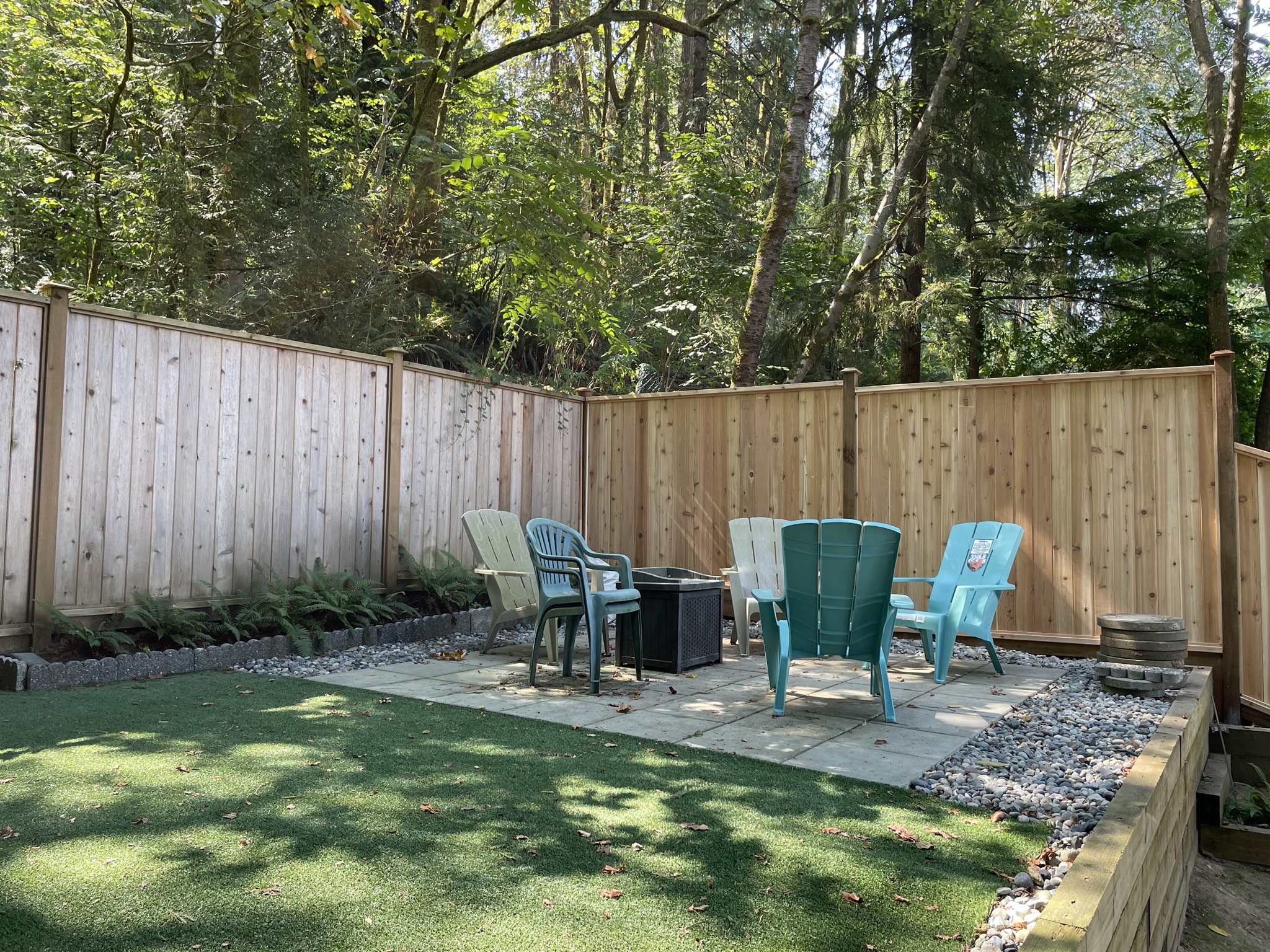 Cedar Fence Plus Outdoor Living Space