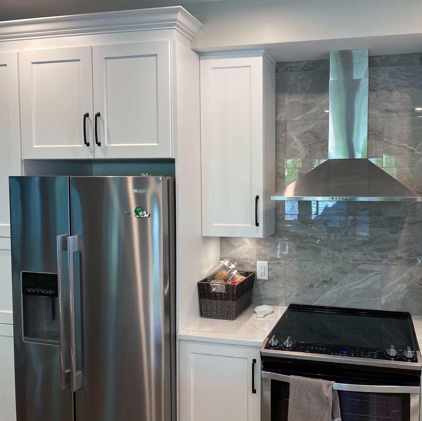 Kitchen Renovation with Semi-Custom Cabinets and Crown Moulding